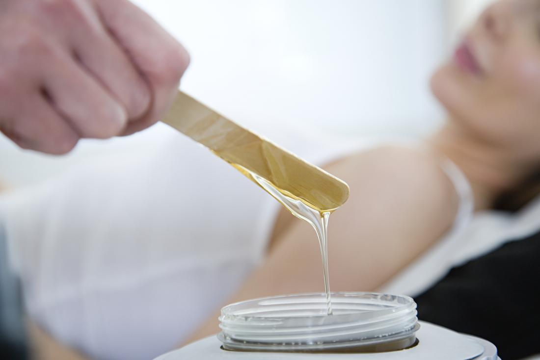 waxing hair