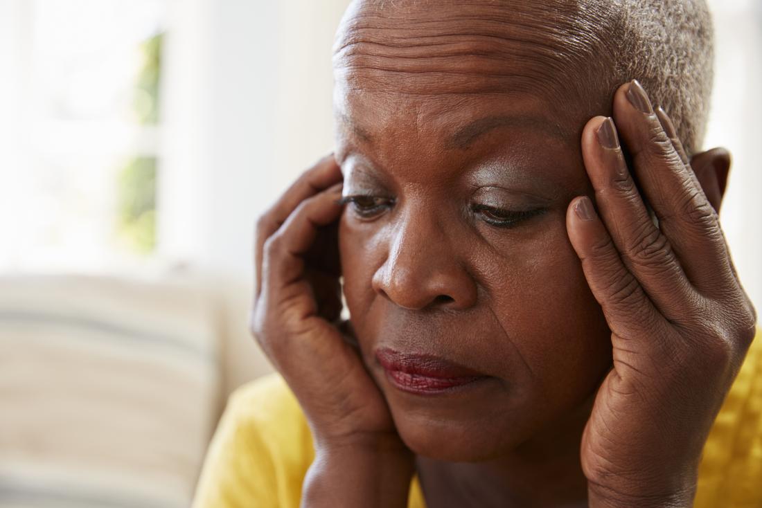 woman with headache