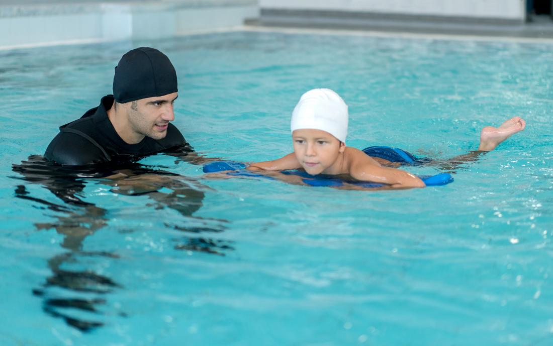 child in aquatherapy