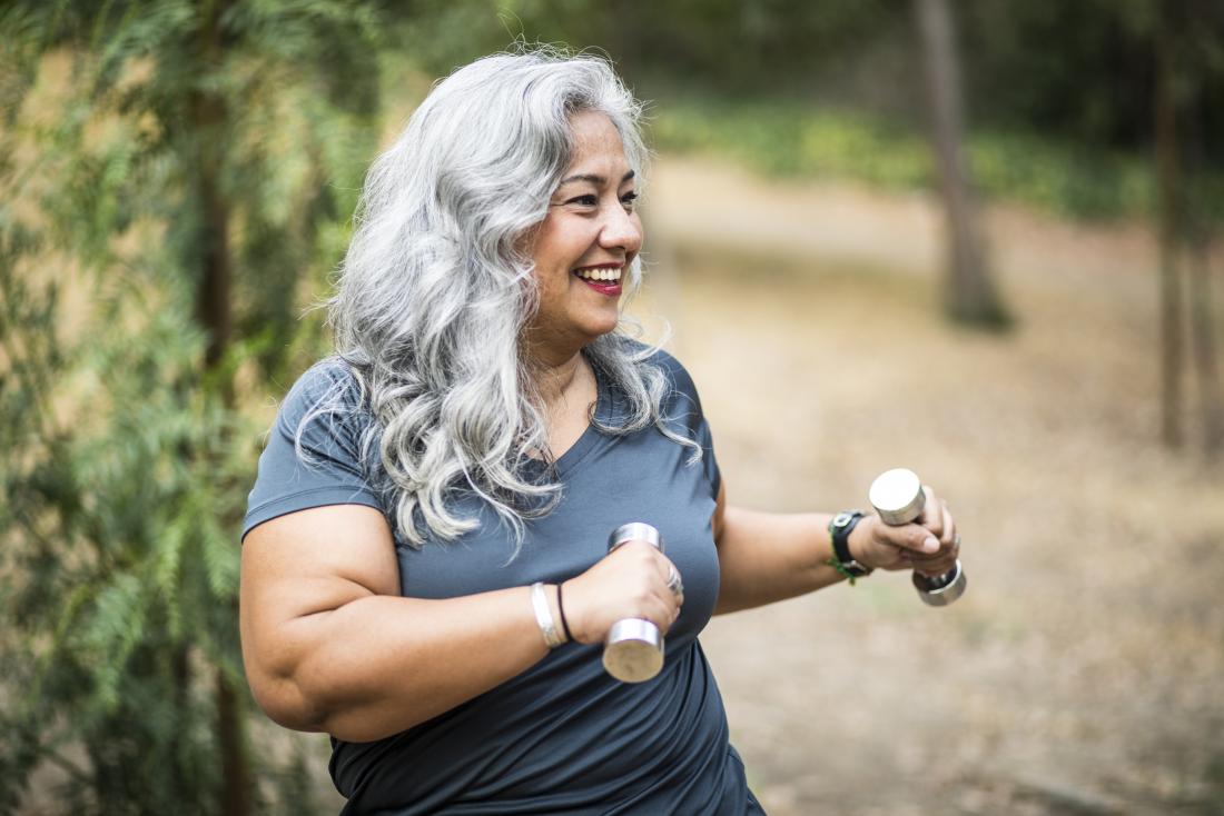 Woman exercising