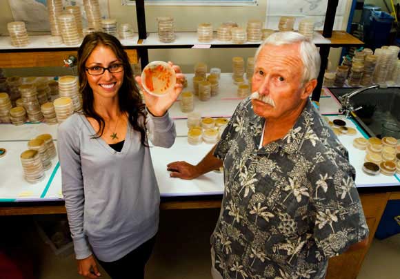 Lauren Paul and William Fenical from Scripps Institution of Oceanography