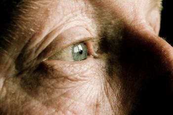 Older gentleman's eye
