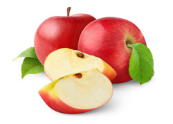 Apple and apple slices