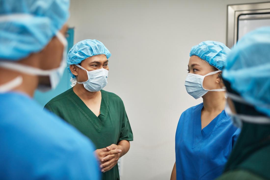 Team of surgeons