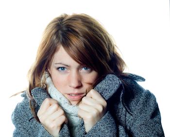 Lady shivering
