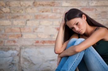 depressed lady
