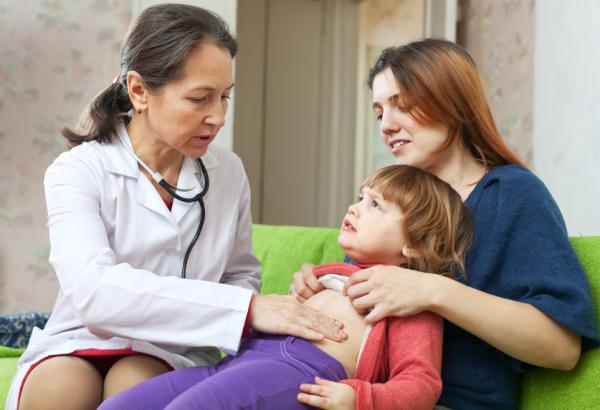 Child with gastrointestinal problems