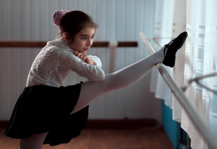 Girl doing ballet