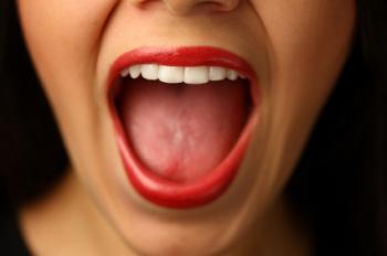 close up of mouth