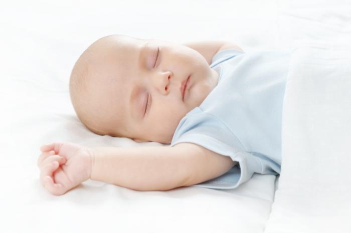 A sleeping baby