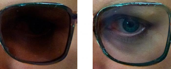 electrochromic polymer lens