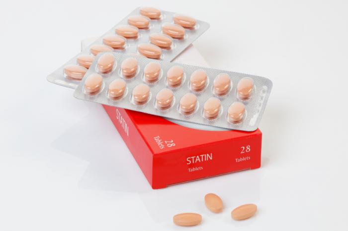 statin tablets and box