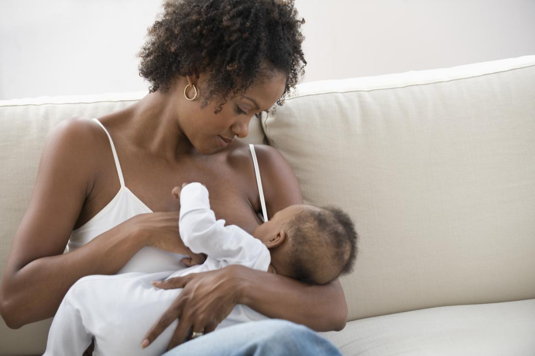 woman breastfeeding