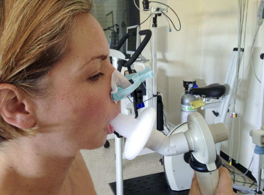 A spirometry test