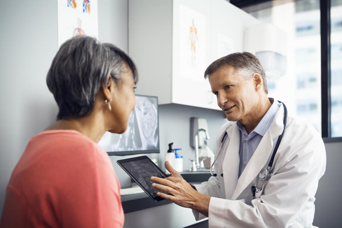 woman and doctor