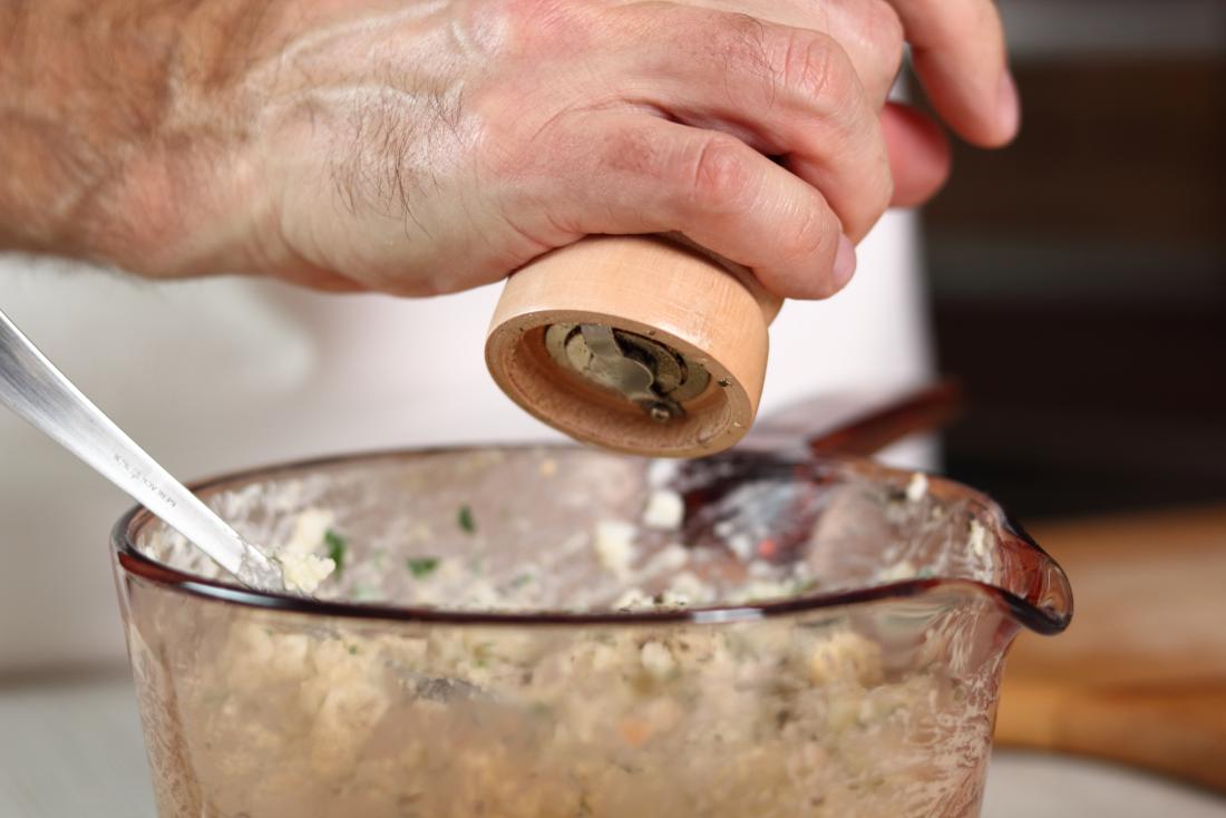 add extra black pepper for taste instead of salt