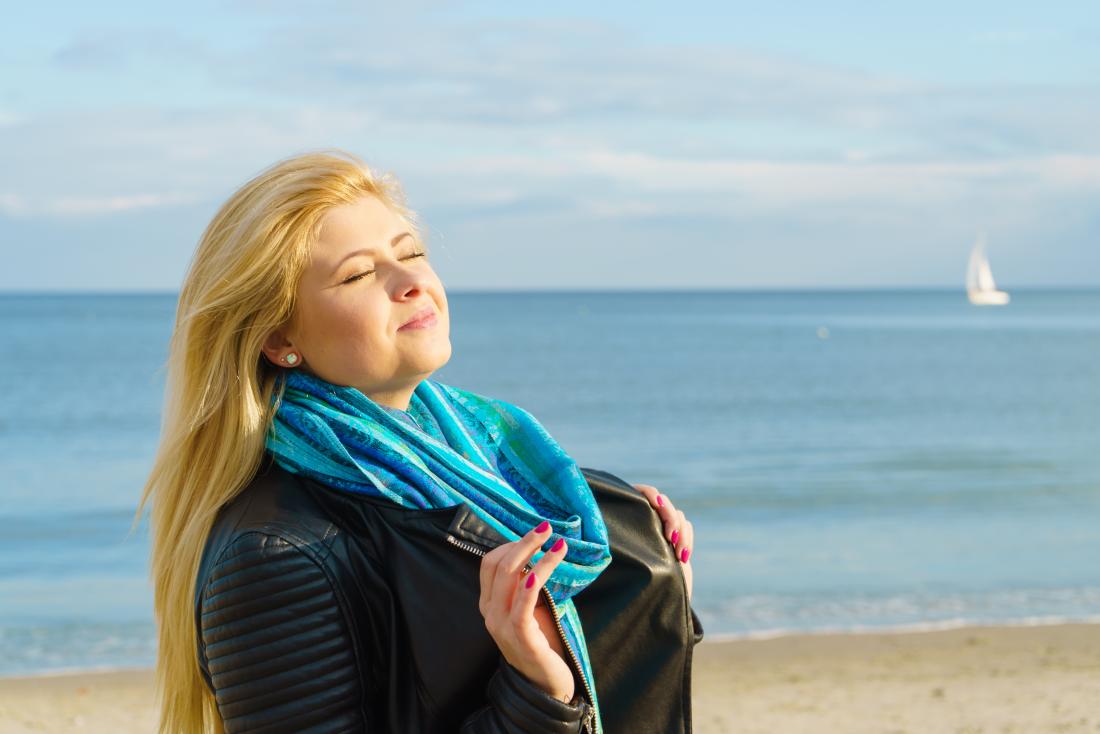 woman in sunshine