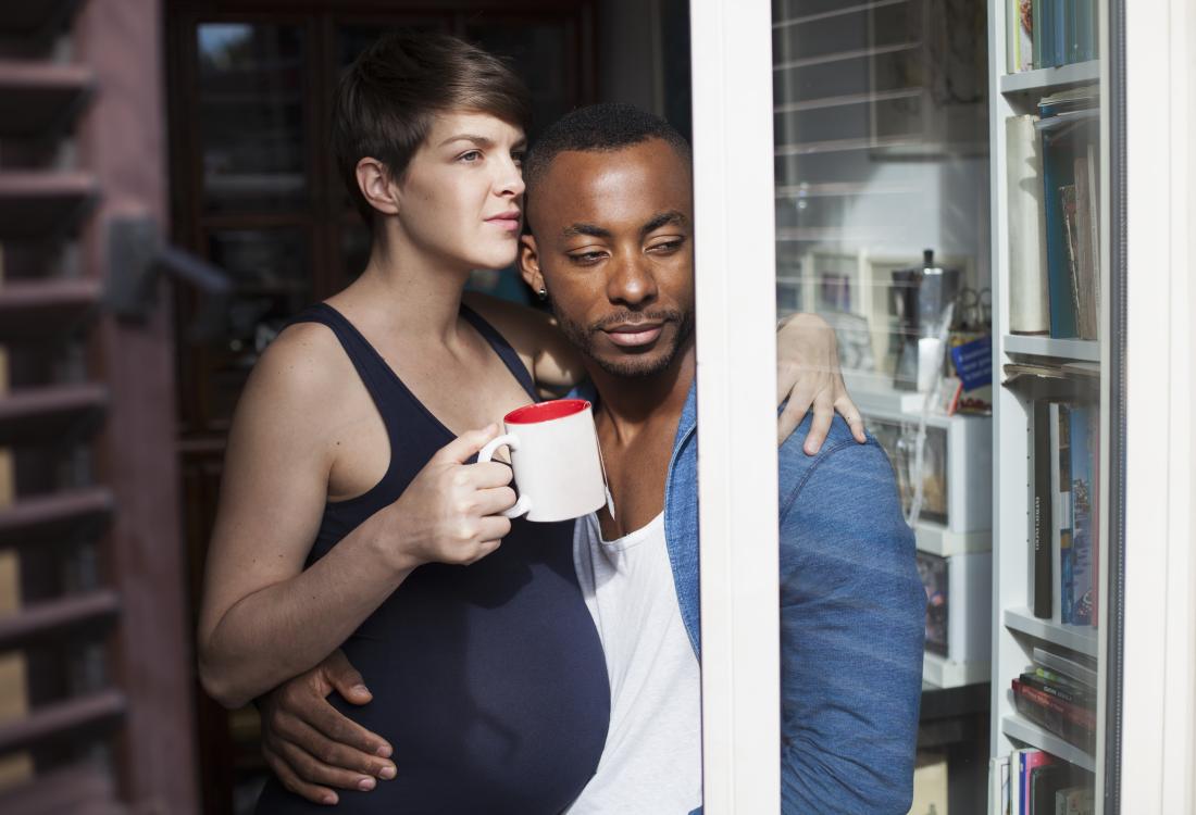 pregnant person with partner