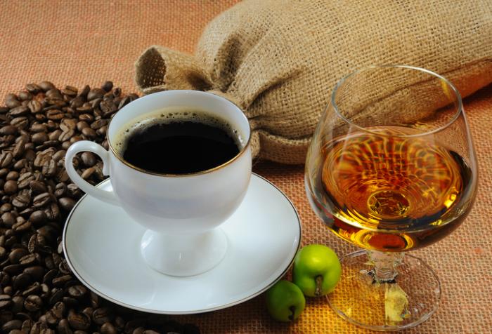 Alcohol and coffee