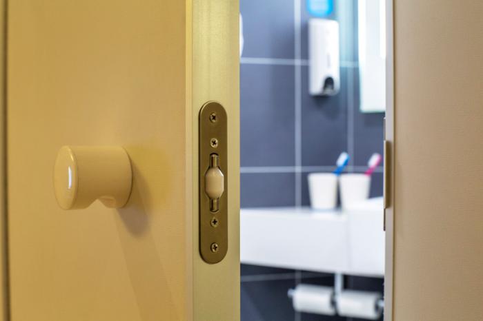 Bathroom and door