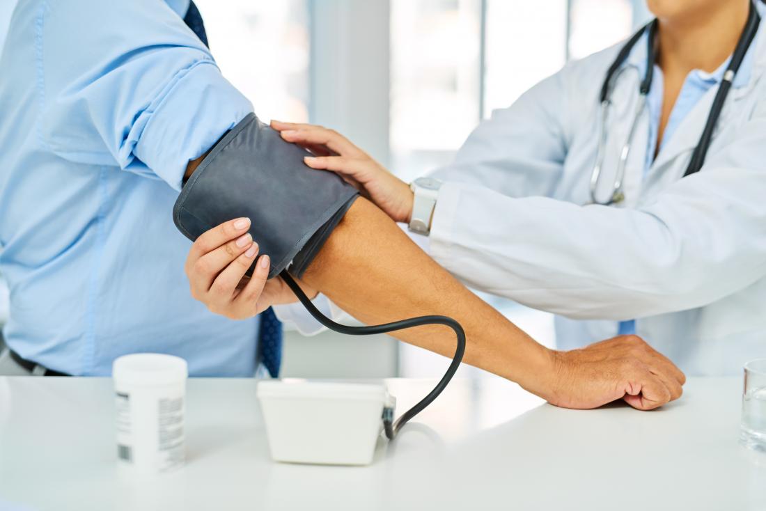 measuring blood pressure
