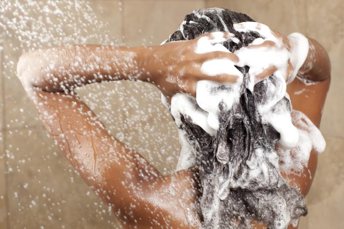 shampoo treatment for woman with hair