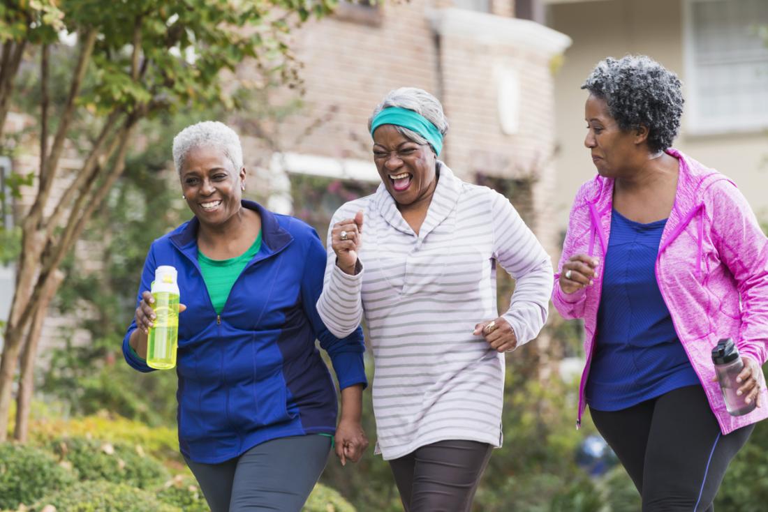 older ladies exercising