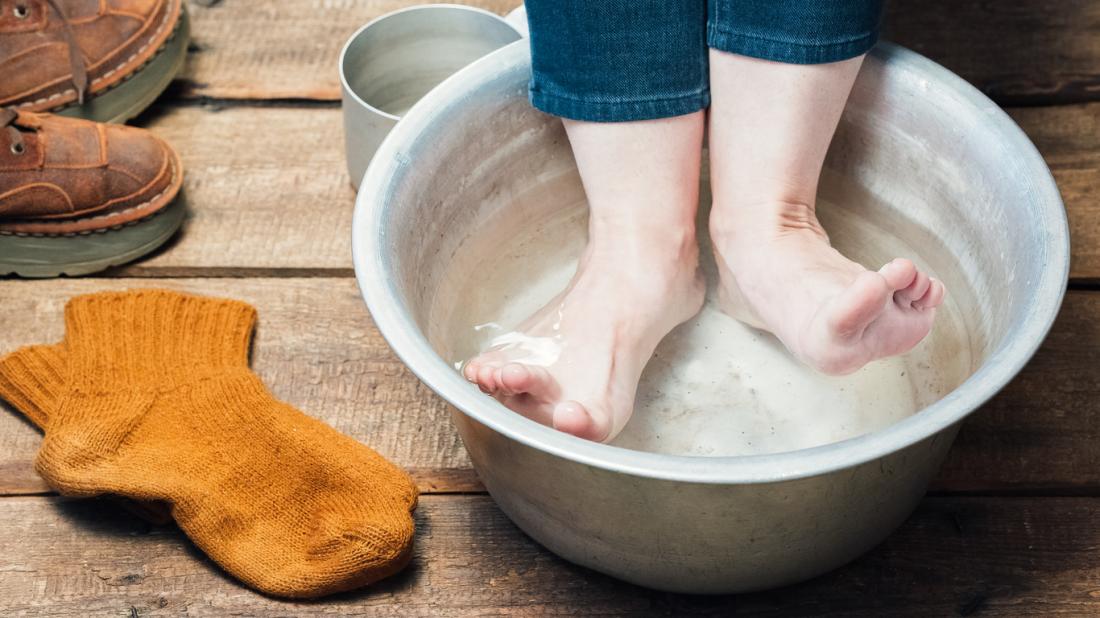 natural foot soak for dry feet