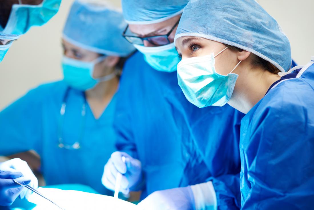 surgeons operating performing an endometrial ablation