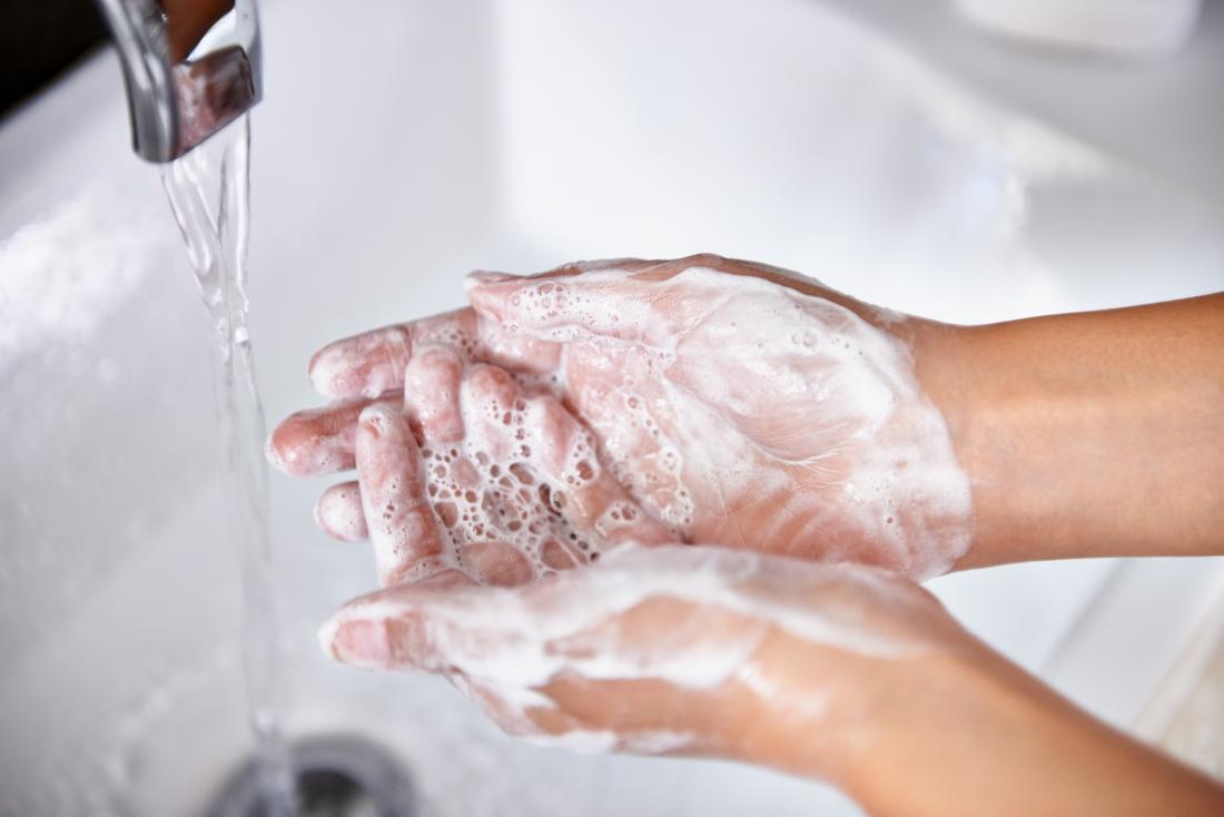 Hot water to wash deals hands