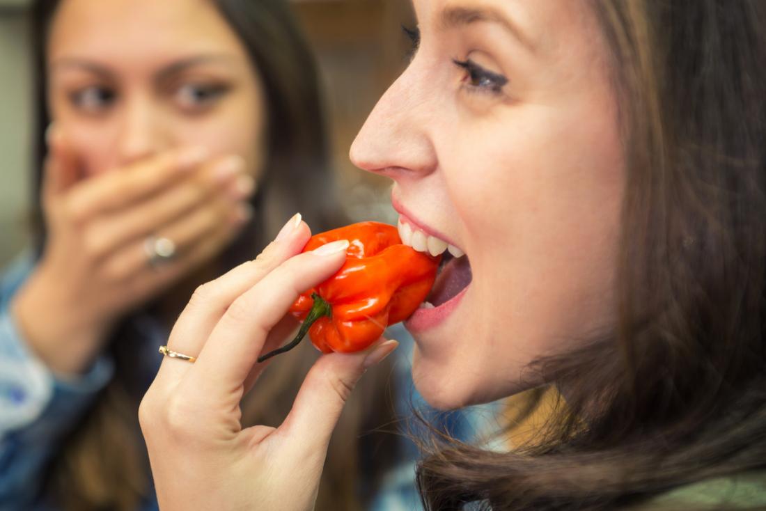 Why do chili peppers give us the hiccups?