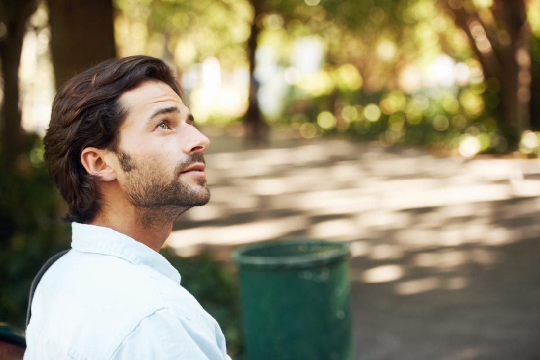 Man in park.