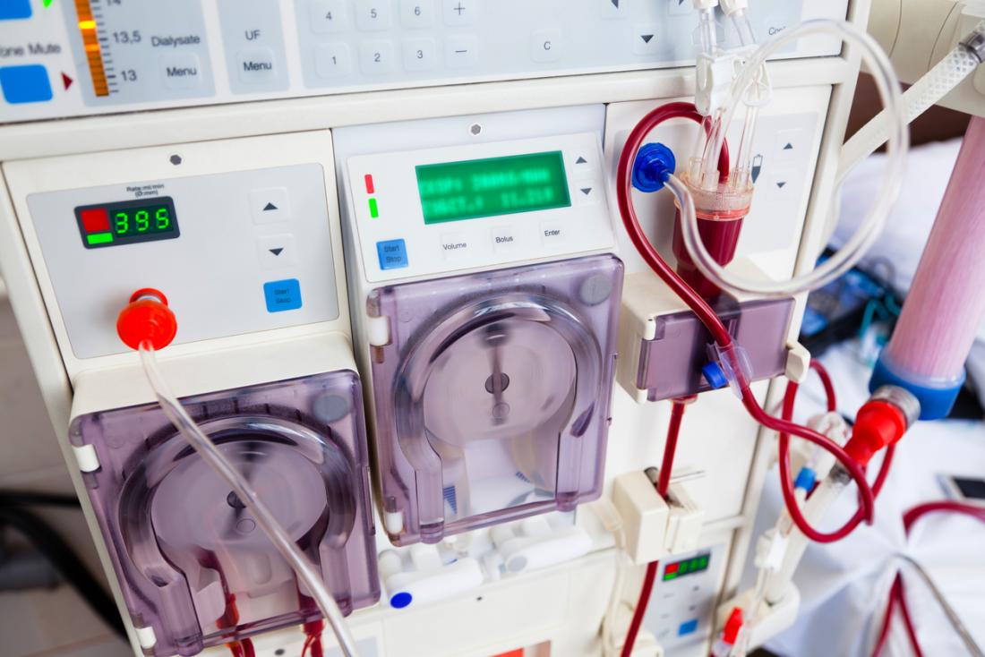Kidney dialysis machine.