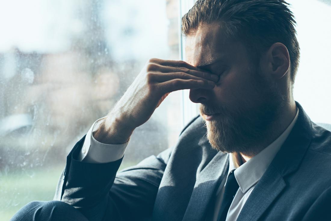 sad looking man