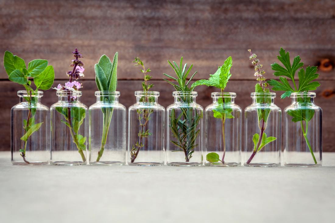 Herbal essential oils.