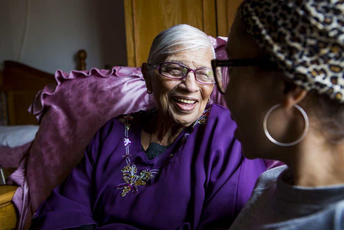 older woman after breast reconstruction