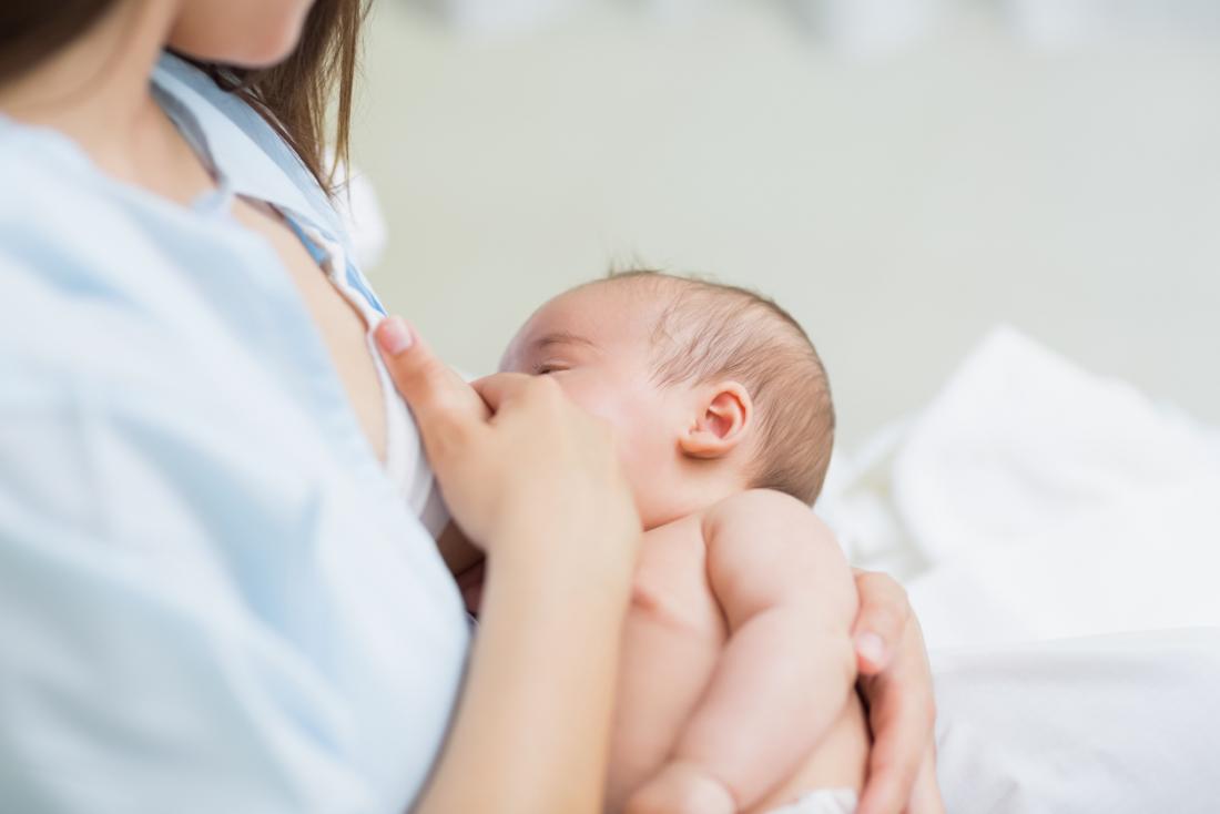 baby being breast fed