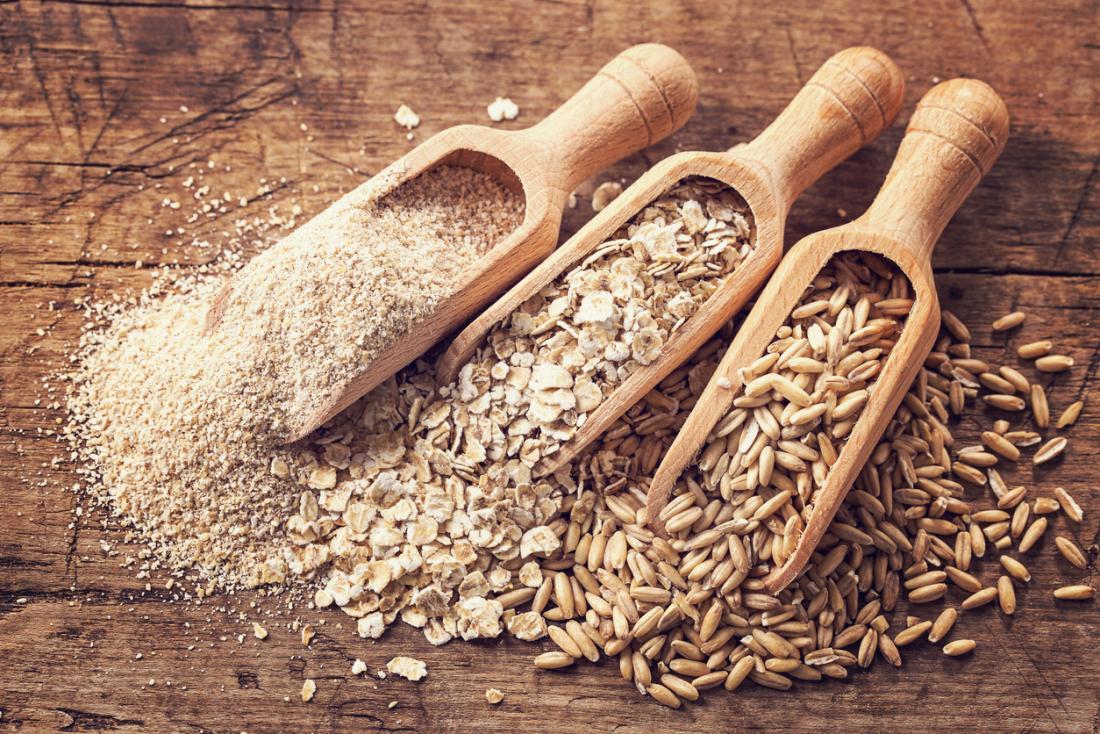 Different types of grains.