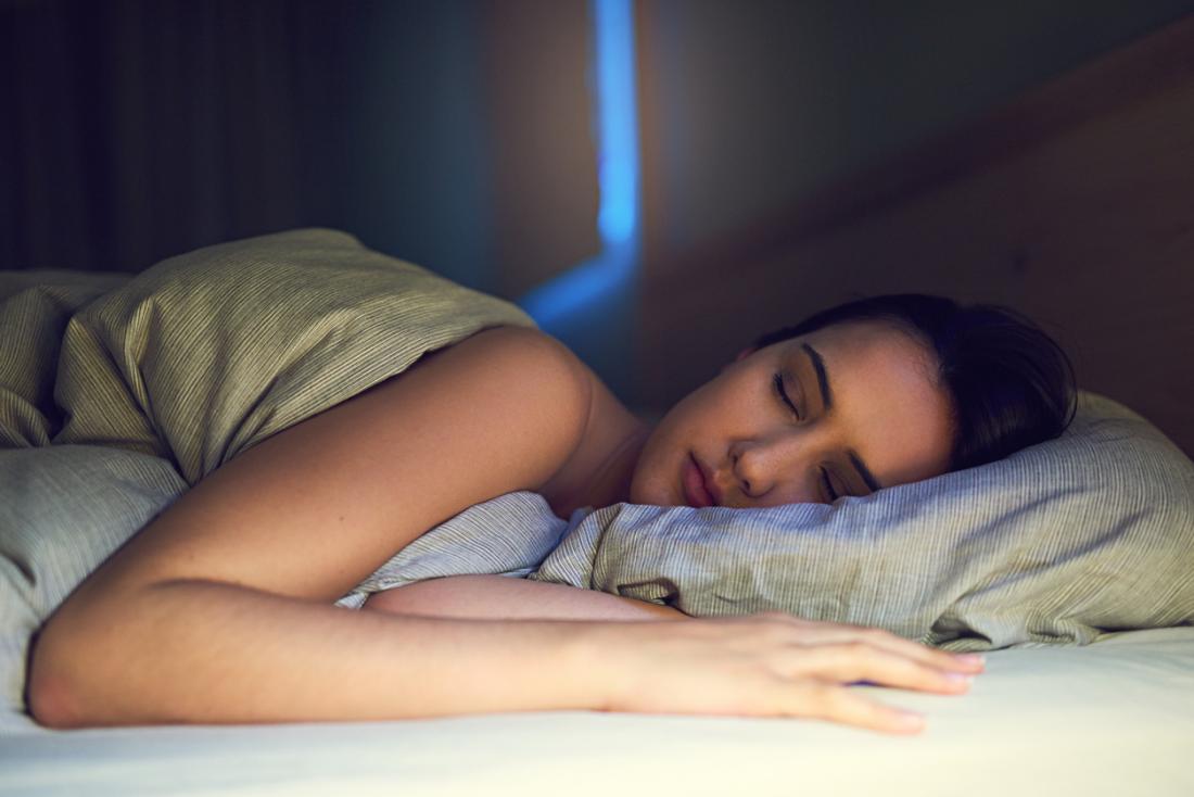 woman deeply asleep
