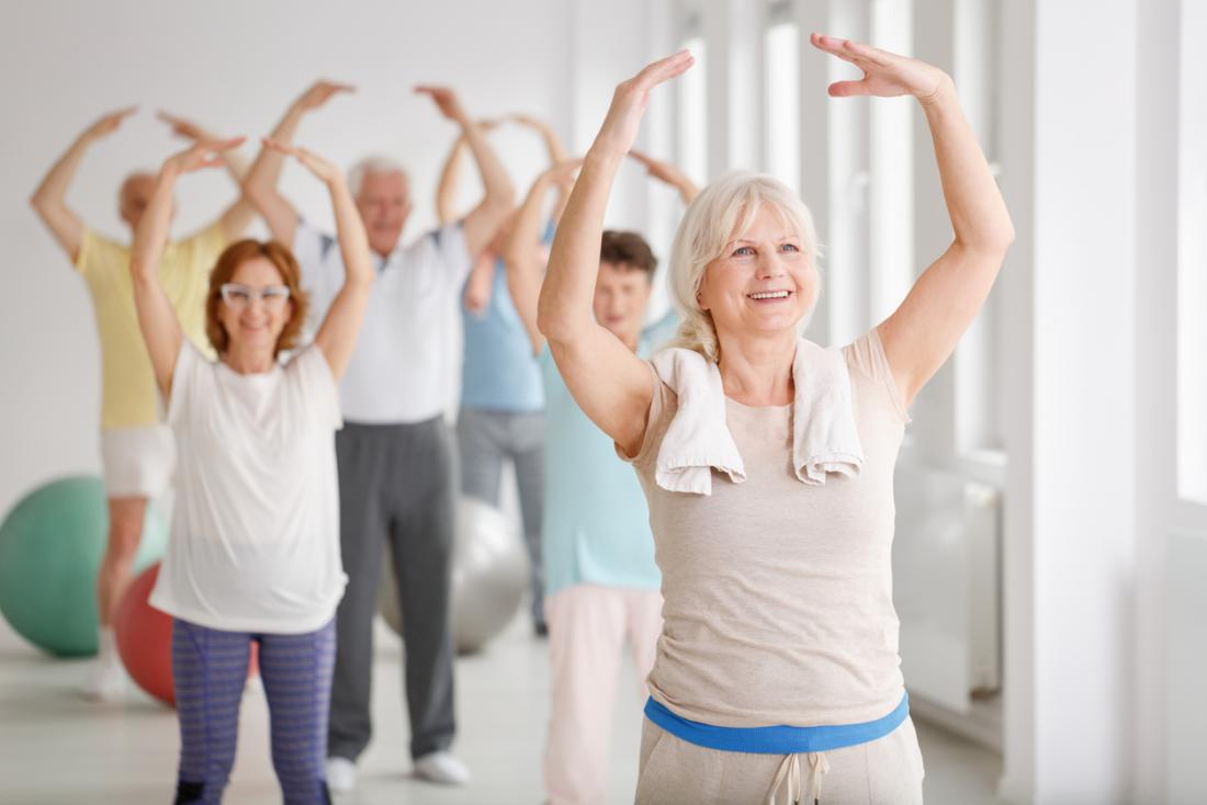seniors in a dance group