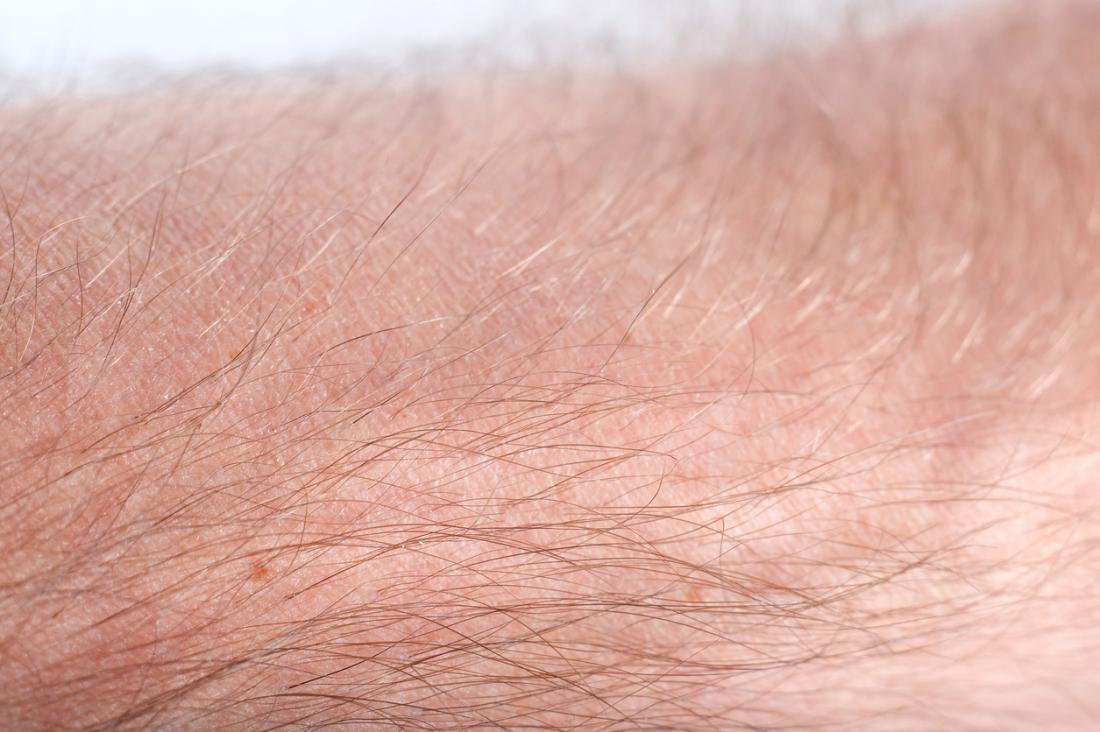 Close Up Of Hairs On Man S Arm 