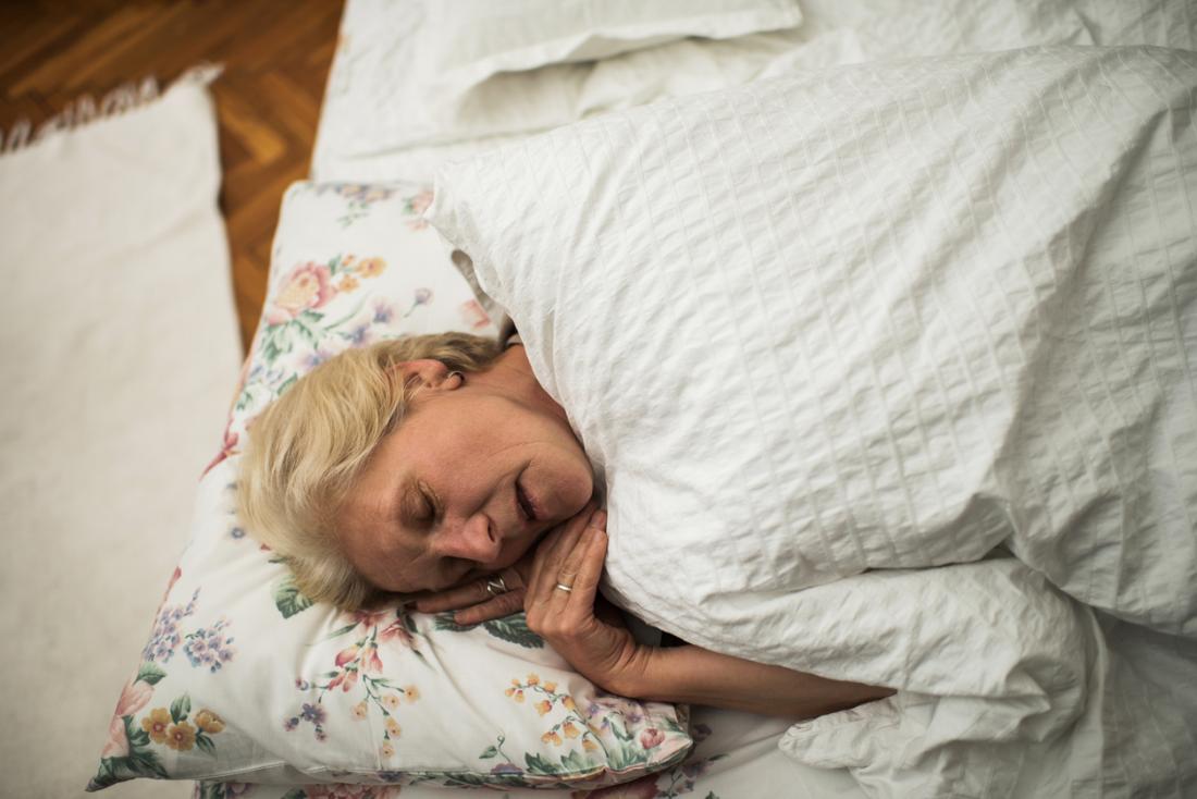 older lady sleeping