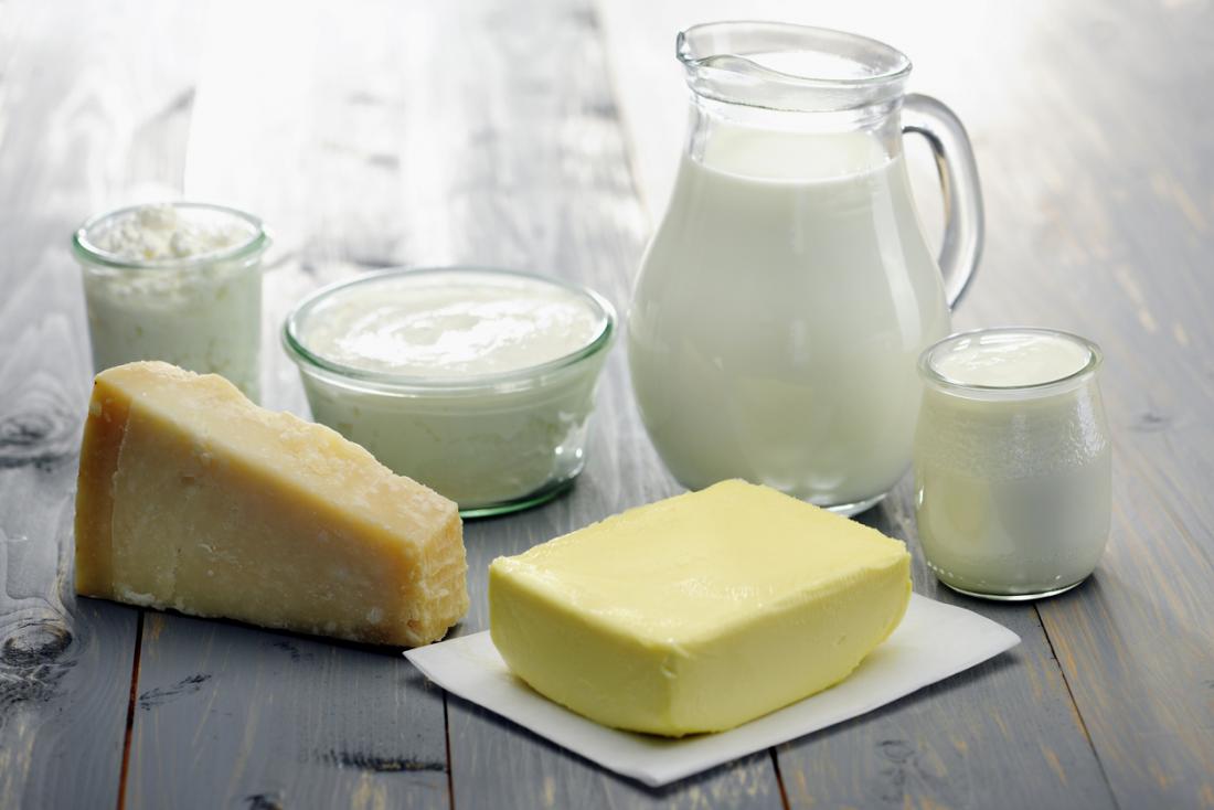 various dairy products