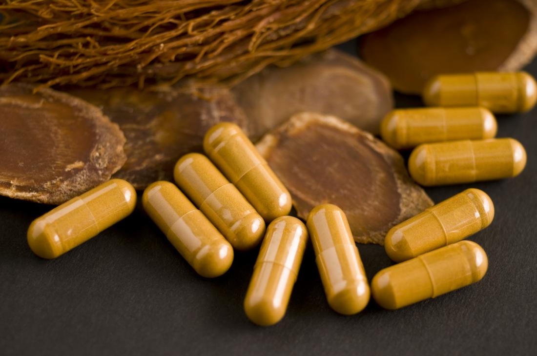 Red ginseng with ginseng supplements.