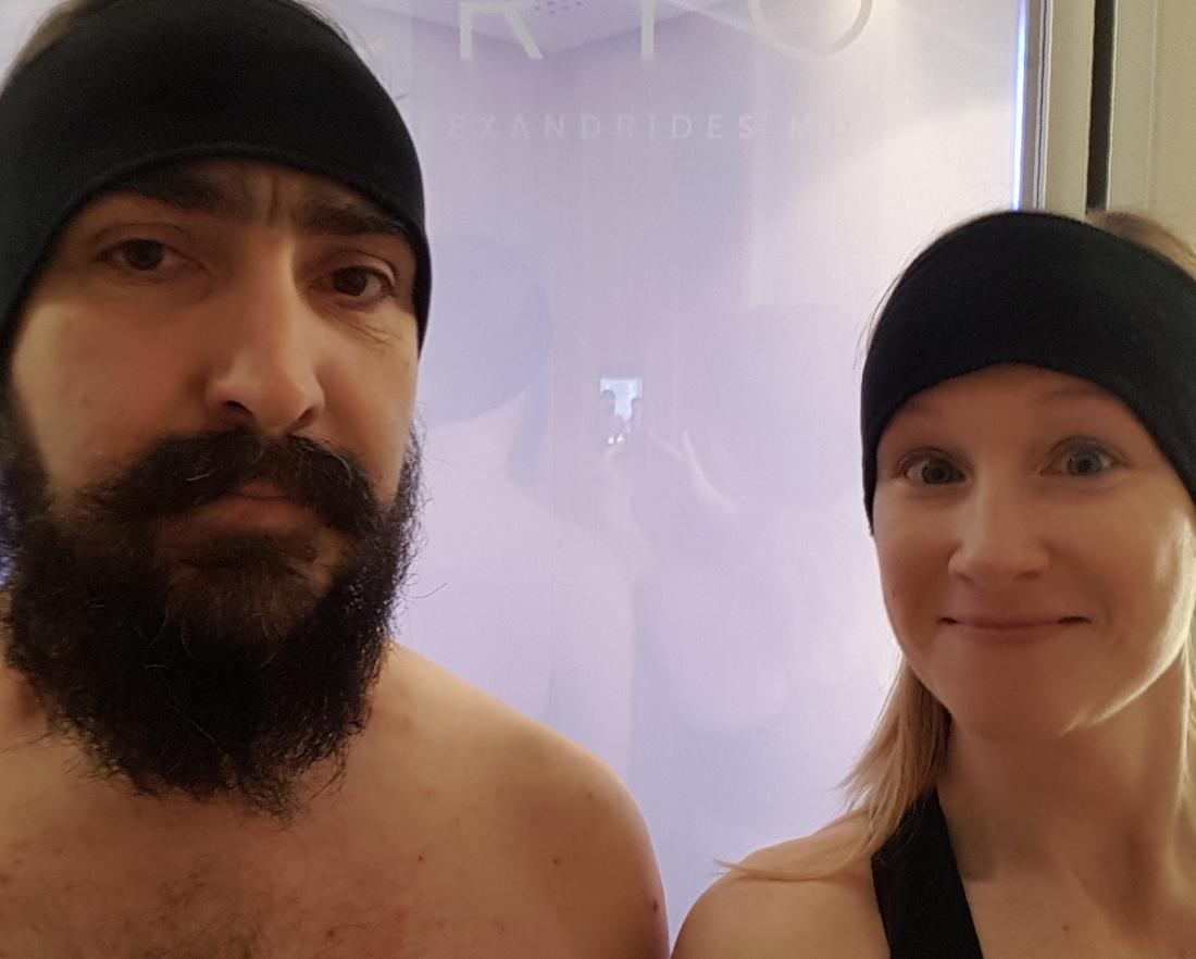 Tim and Marie before cryotherapy