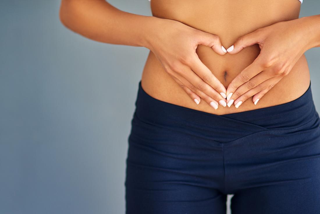 a woman looking after her gut health