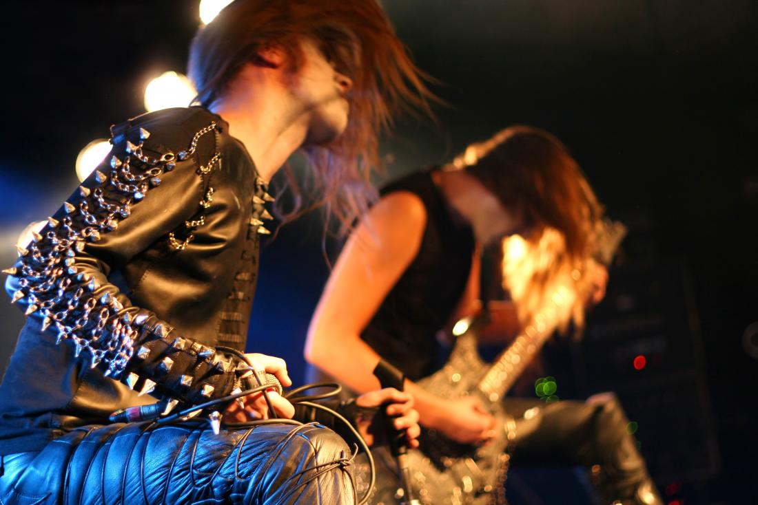 Heavy metal head bangers