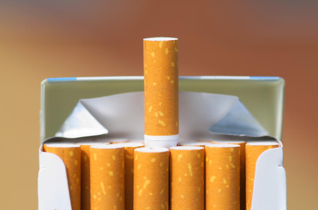 Cigarettes in a packet