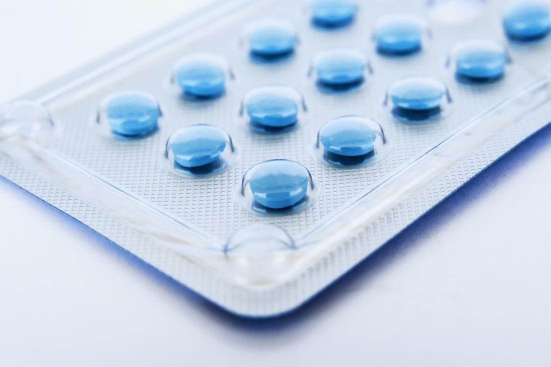 a packet of blue pills