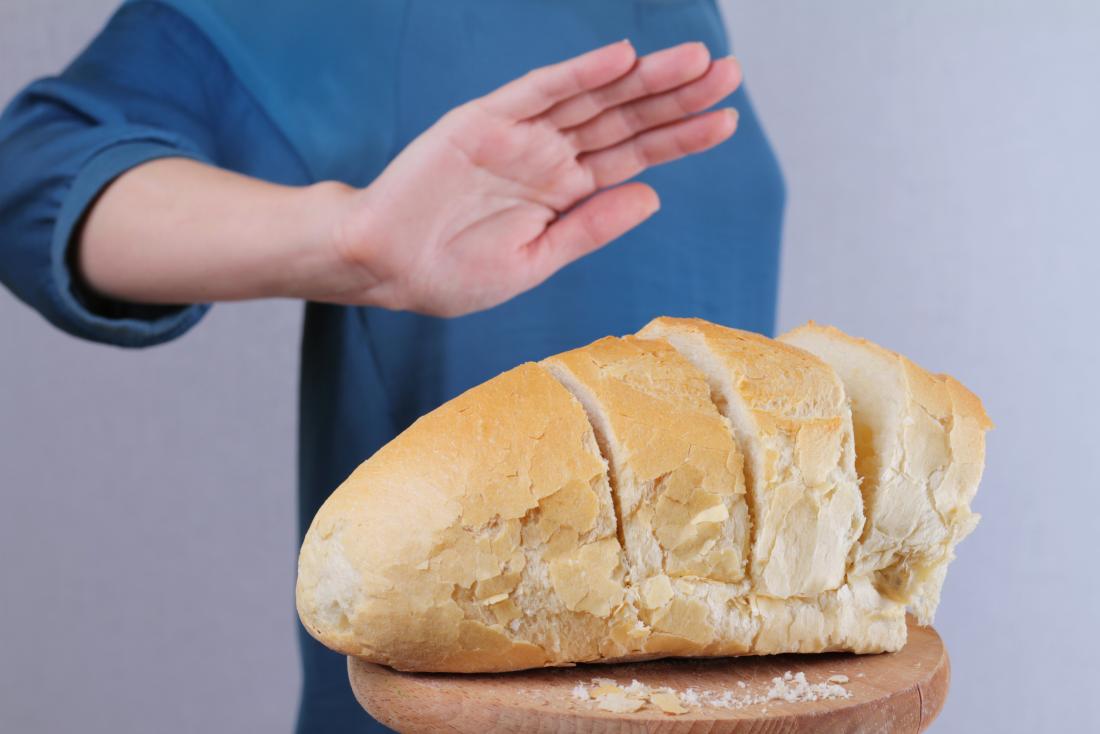 person refusing bread